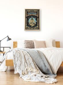 Astronaut Print Wall Painting Without Frame - Multicolor - View 3