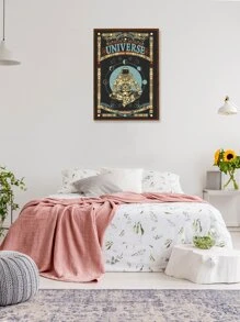 Astronaut Print Wall Painting Without Frame - Multicolor - View 8