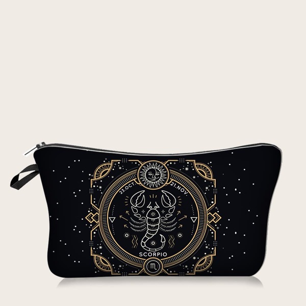 

1pc Scorpio Makeup Bag, Multicolor