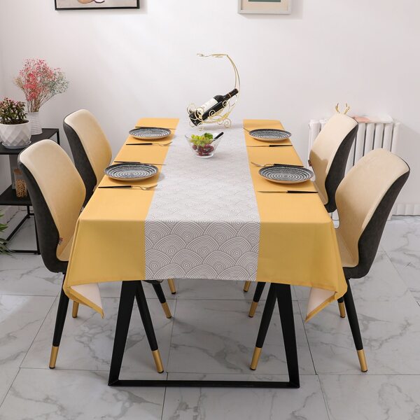 

Wave Pattern Tablecloth, Multicolor
