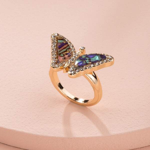 

Butterfly Decor Ring, Multicolor