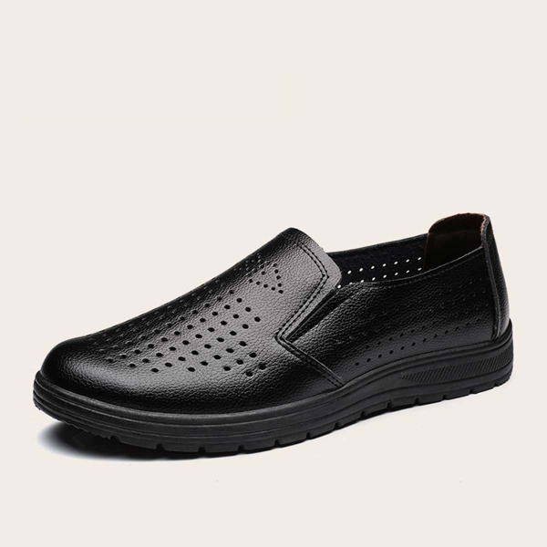 

Men Hollow Out Loafers, Black