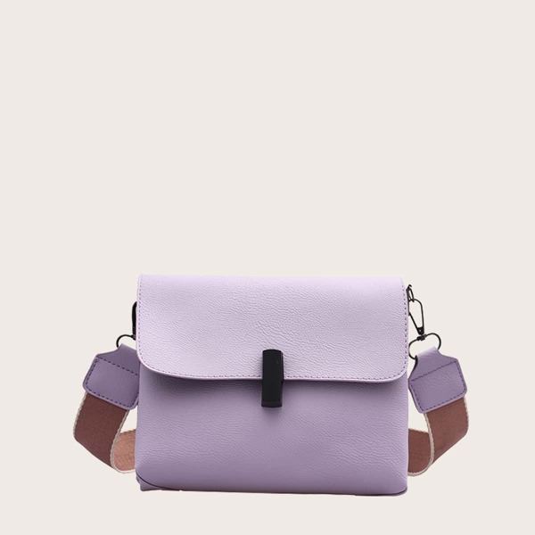

Girls Minimalist Flap Crossbody Bag, Mauve purple