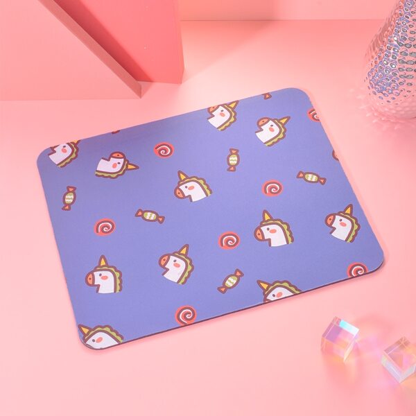 

1pc Unicorn Mouse Pad, Purple