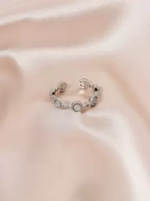 Đá trang trí vòng Cuff - Bạc - Xem 1