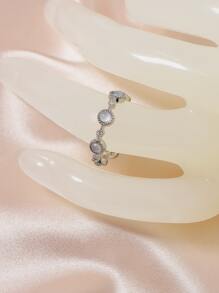 Đá trang trí vòng Cuff - Bạc - Xem 2