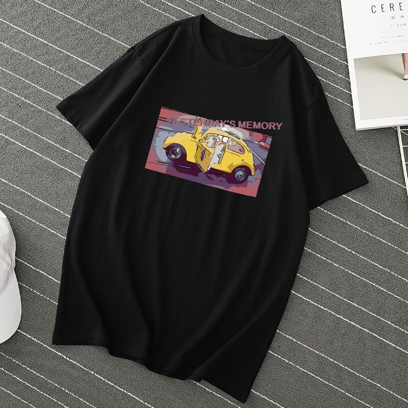 

Men Car And Slogan Graphic Tee, Black