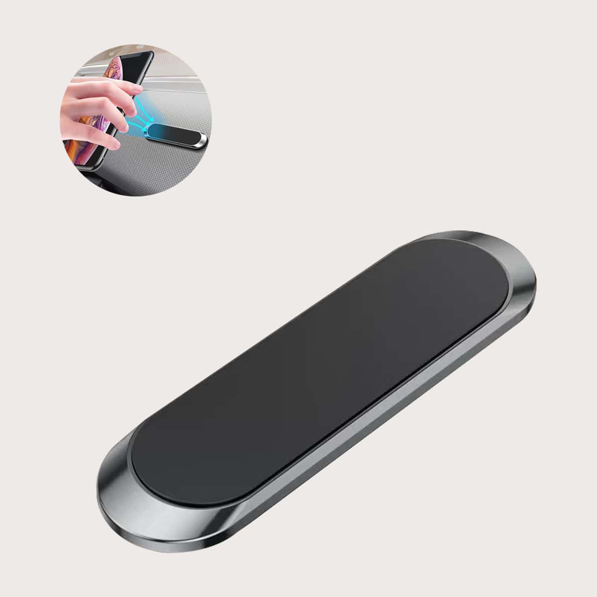 

1pc Magnetic Car Phone Holder, Black