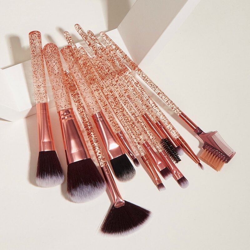 

12pcs Makeup Brush Set, Pink