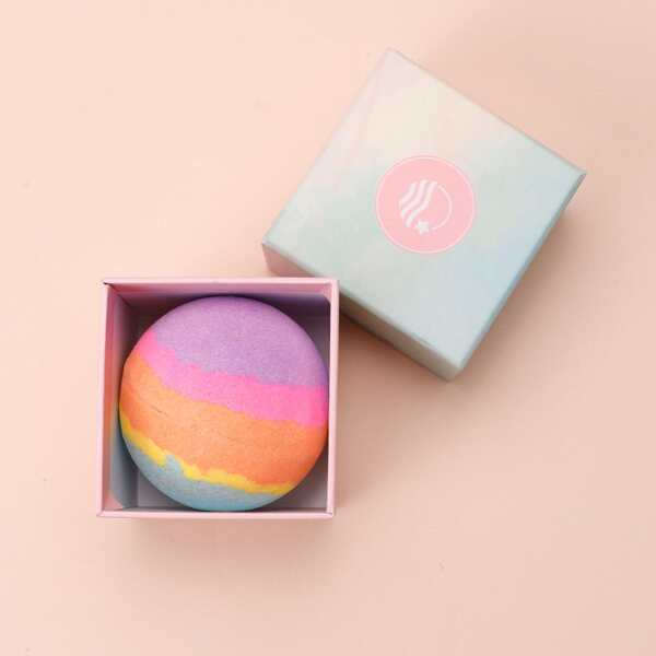 

1pc Colorblock Bath Bomb, Multicolor