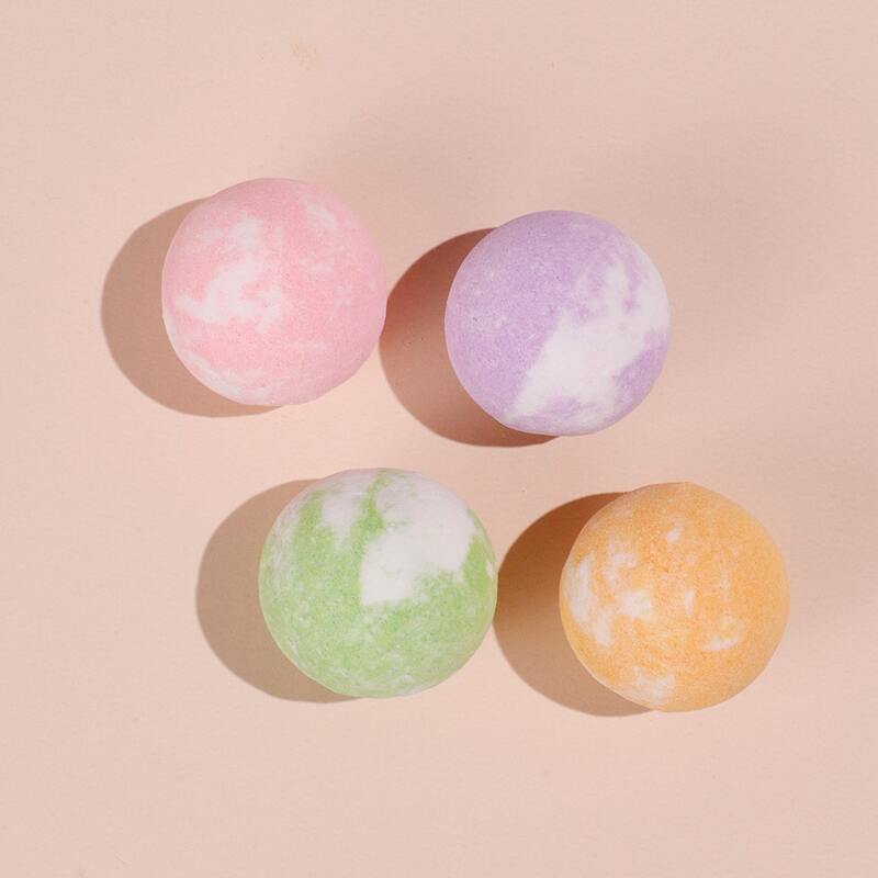 

4pcs Colorblock Bath Bomb, Multicolor