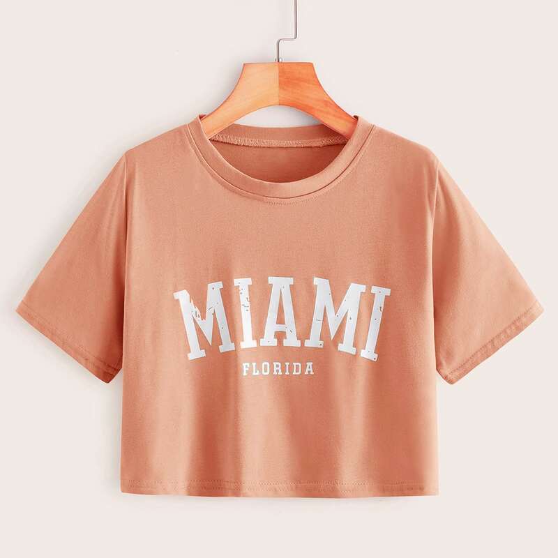 

Letter Graphic Tee, Apricot