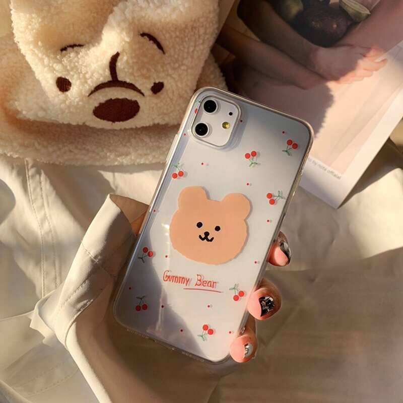 

Bear & Cherry iPhone Case, Multicolor