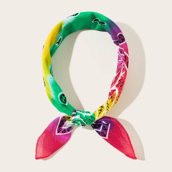 

Paisley Pattern Bandana, Multicolor