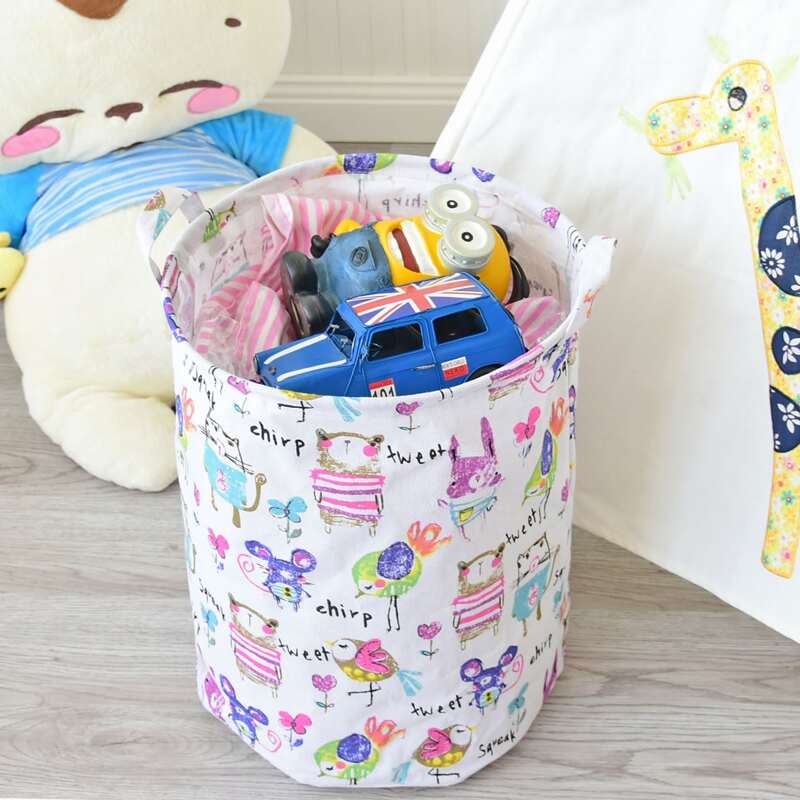 

Cartoon Graphic Clothes Storage Basket, Multicolor