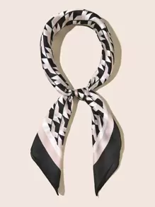 Pañuelo de seda con estampado - Multicolor - Ver 1