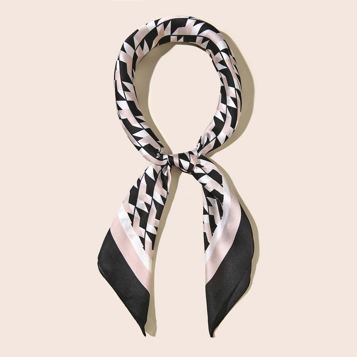 

Printed Silk Scarf, Multicolor