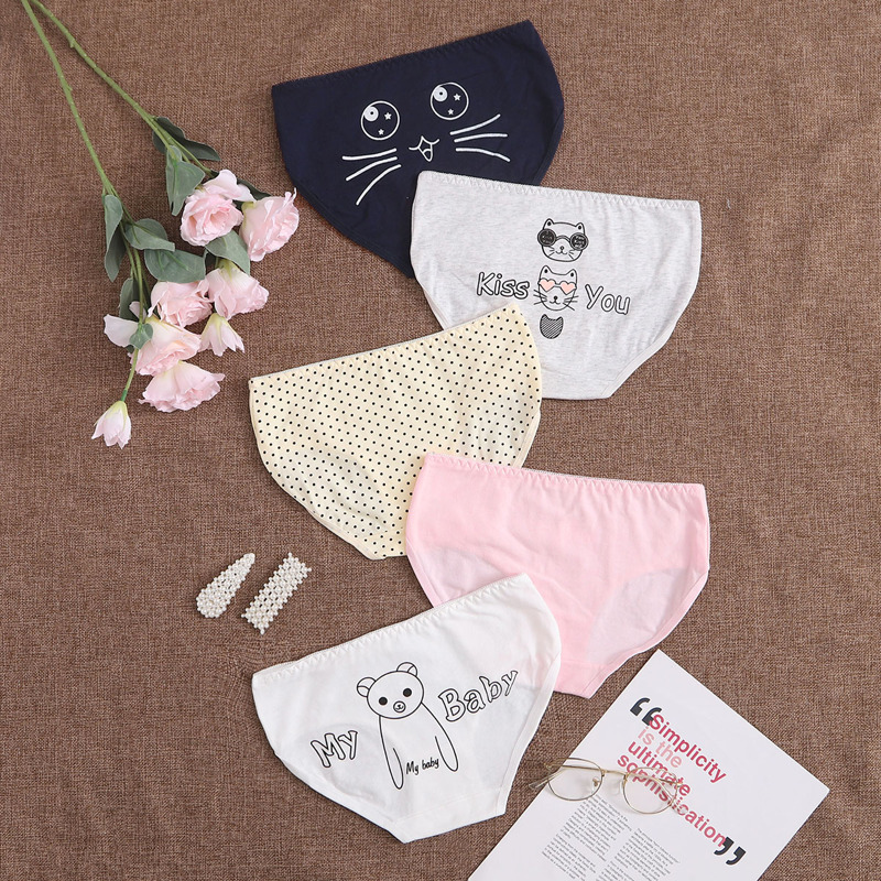 

5pack Polka Dot & Cartoon Panty Set, Multicolor