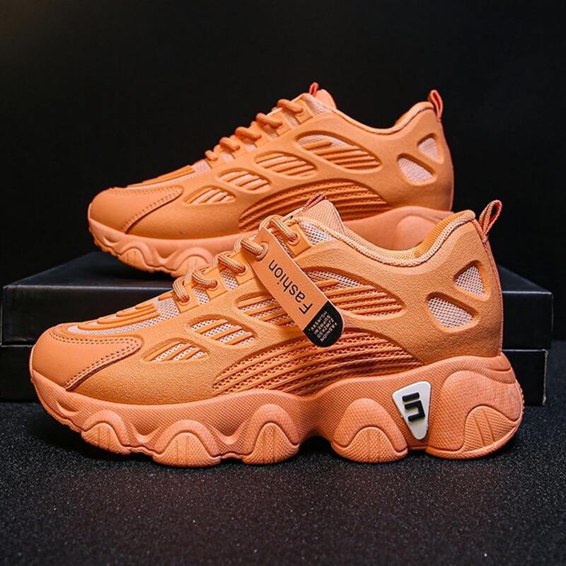 

Lace-up Chunky Sneakers, Orange bright