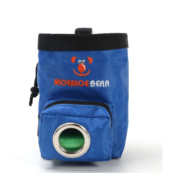 

1pc Dog Training Treat Bags & 1roll Garbage Bag, Blue