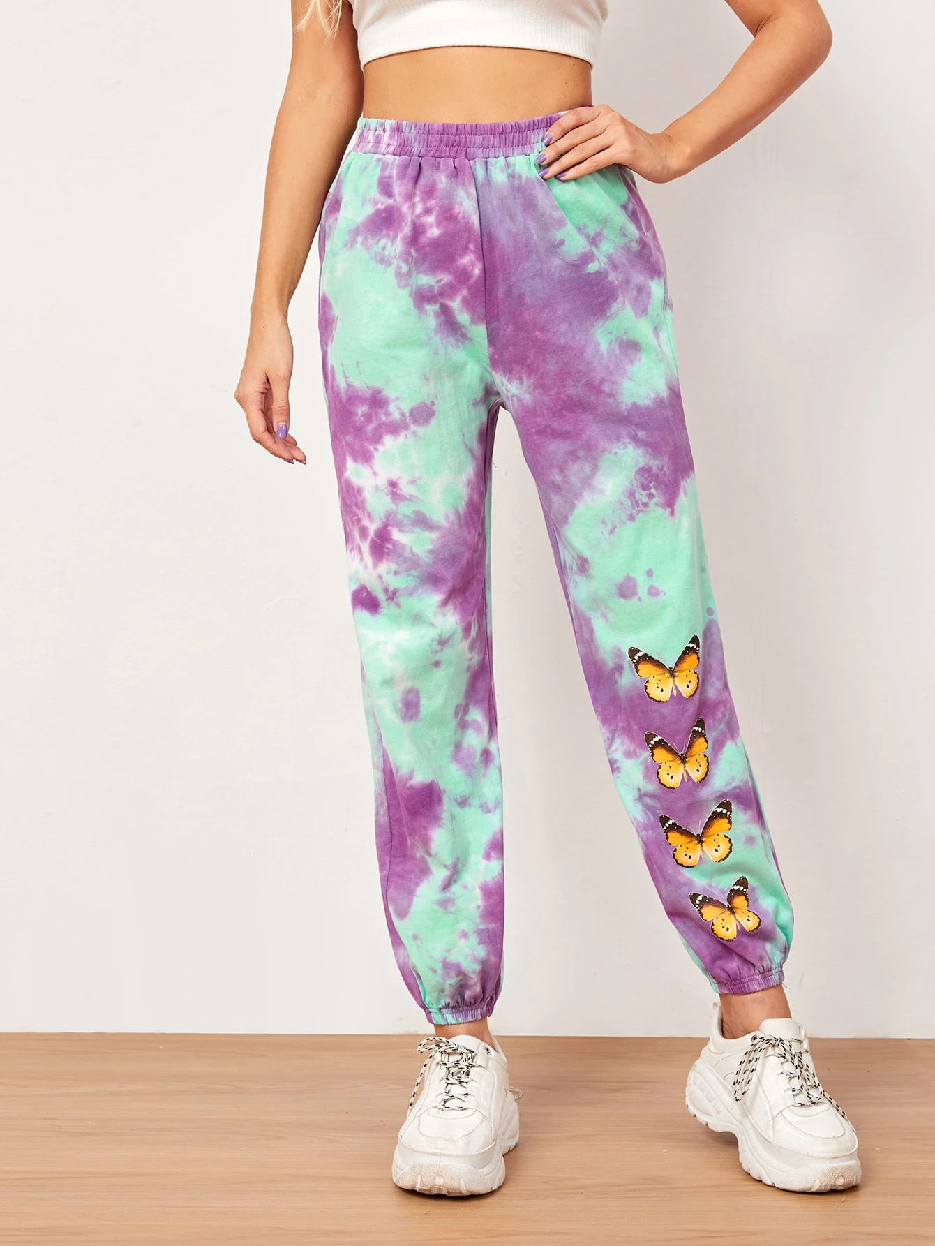 Shein sweatpants tie dye Clearance