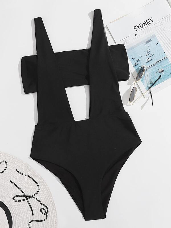 bandeau suspender swimsuit
