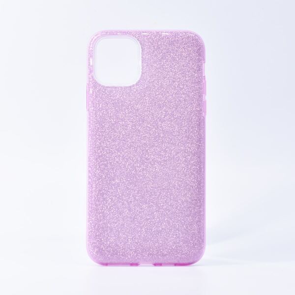

1pc Glitter iPhone Case, Purple