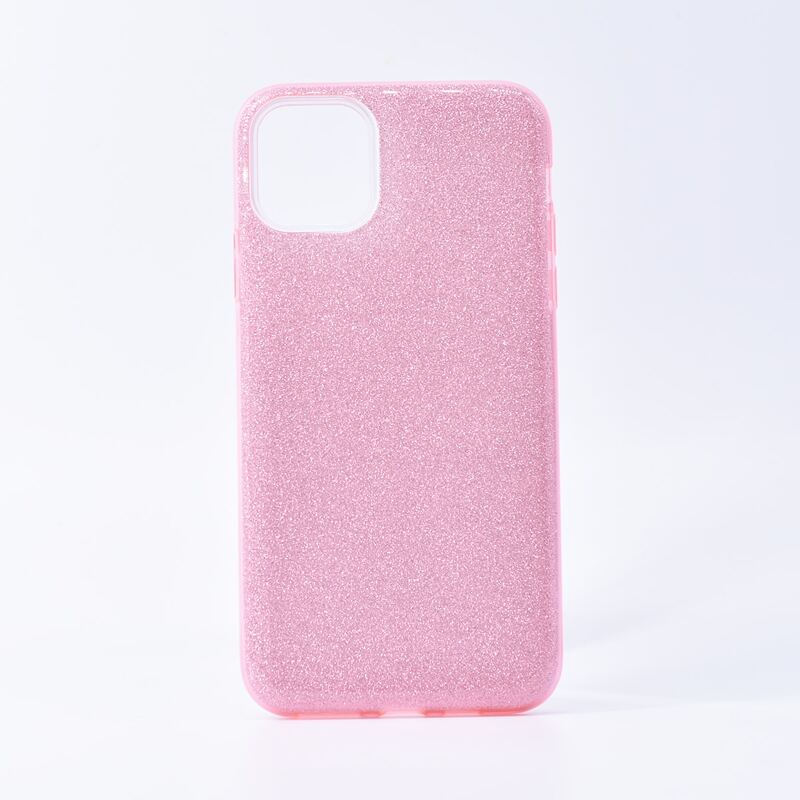 

1pc Glitter iPhone Case, Pink