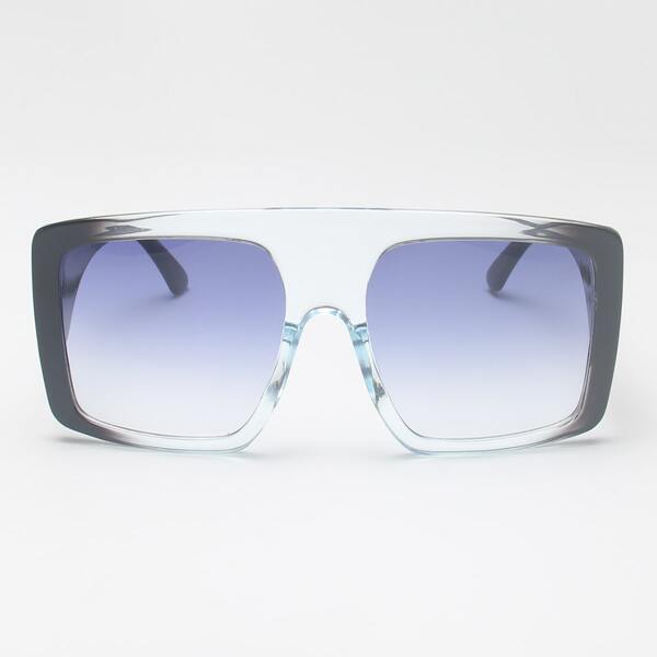 

Flat Top Square Frame Sunglasses, Blue