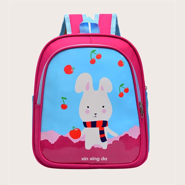 

Girls Cartoon Graphic Backpack, Multicolor