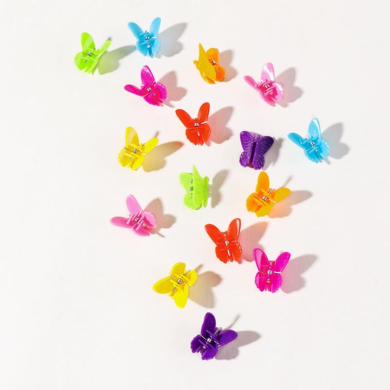 

16pcs Mini Butterfly Grabbing Clip, Multicolor