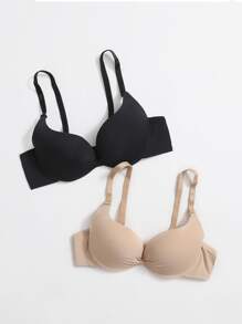2 conjuntos de sujetadores con aros push up - Multicolor - Ver 3