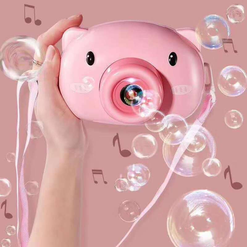 

Cartoon Pig Bubble Machine, Pink