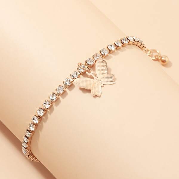 

Butterfly Diamond Bracelet, Gold