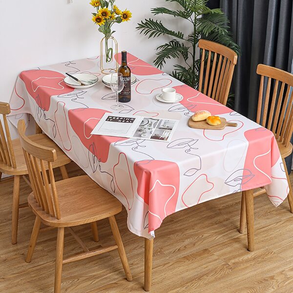 

Graphic Print Tablecloth, Multicolor