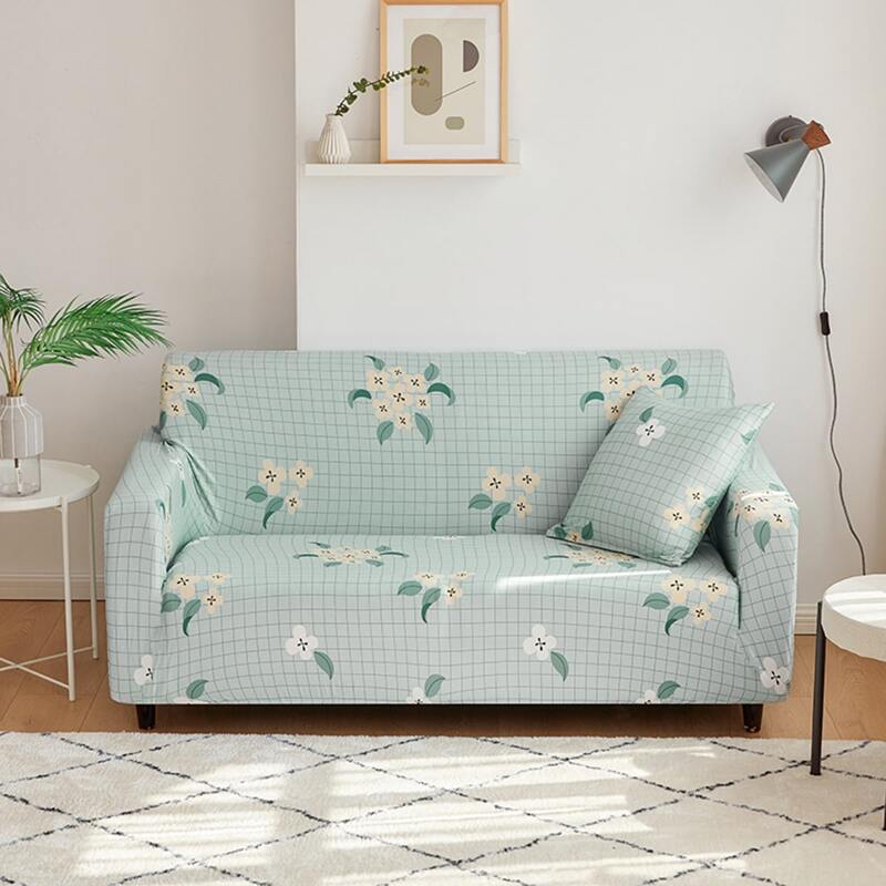 

Flower Print Sofa Cover Without Cushion, Multicolor