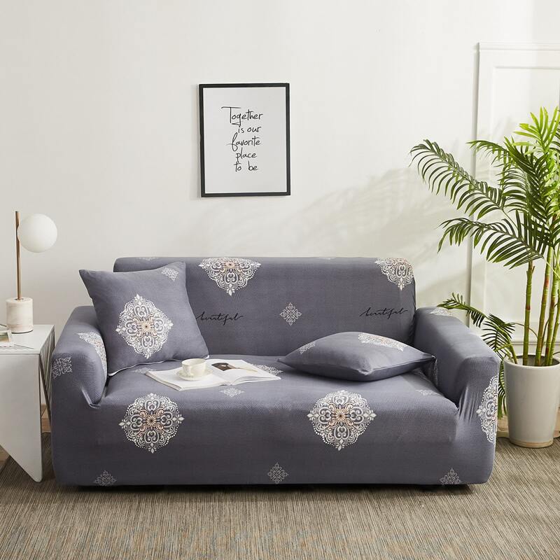 

Damask Pattern Sofa Cover Without Cushion, Multicolor