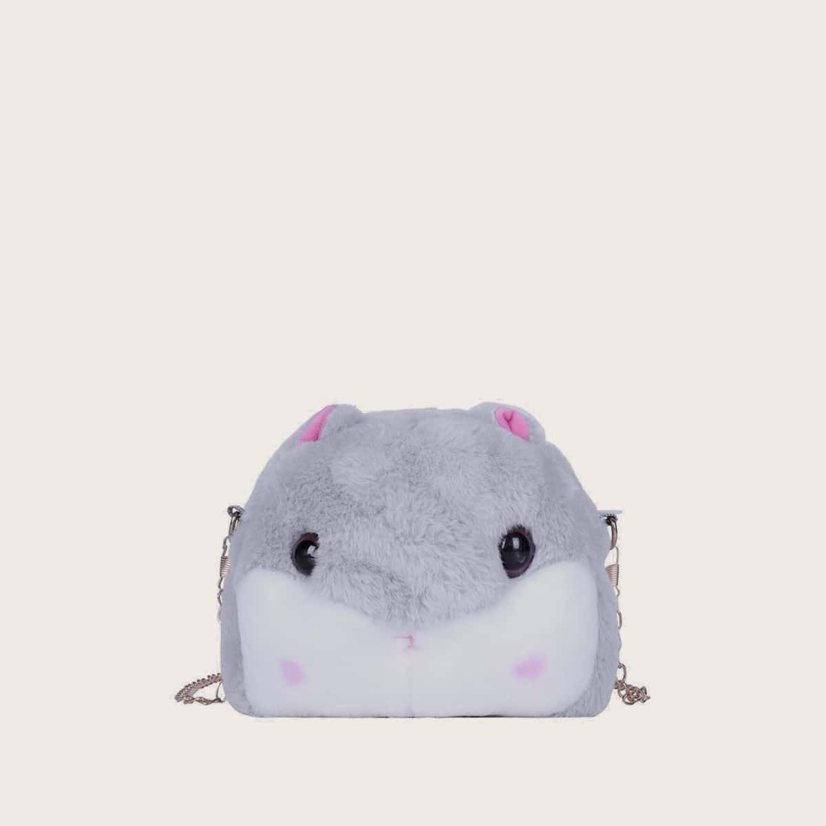

Cartoon Fluffy Crossbody Bag, Multicolor