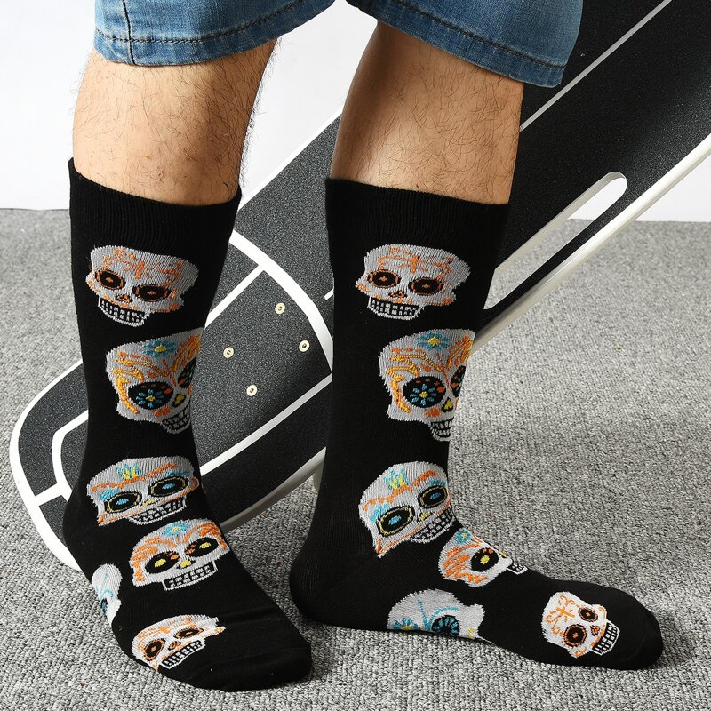 

Guys Skeleton Graphic Socks, Multicolor