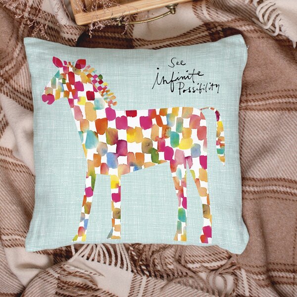 

1pc Animal Print Cushion Cover Without Filler, Multicolor