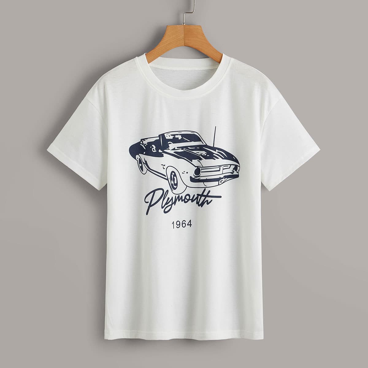 

Car Print White Tee