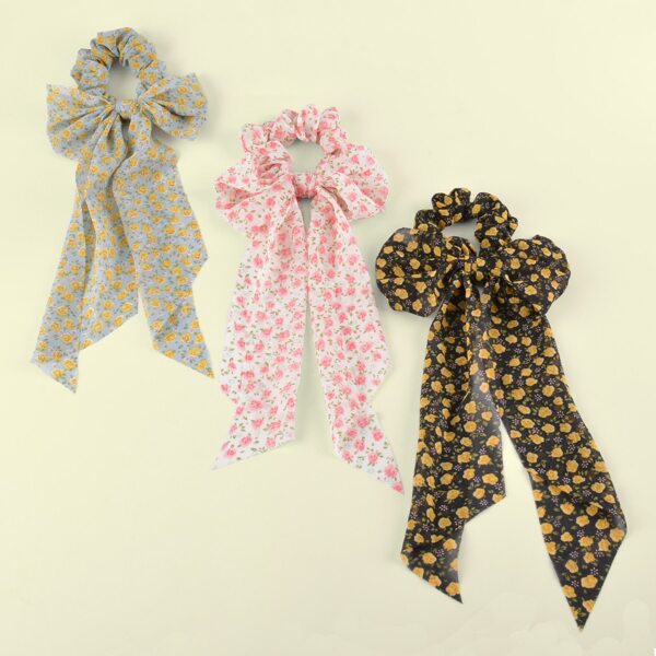 

3pcs Ditsy Floral Pattern Scrunchie Scarf, Multicolor