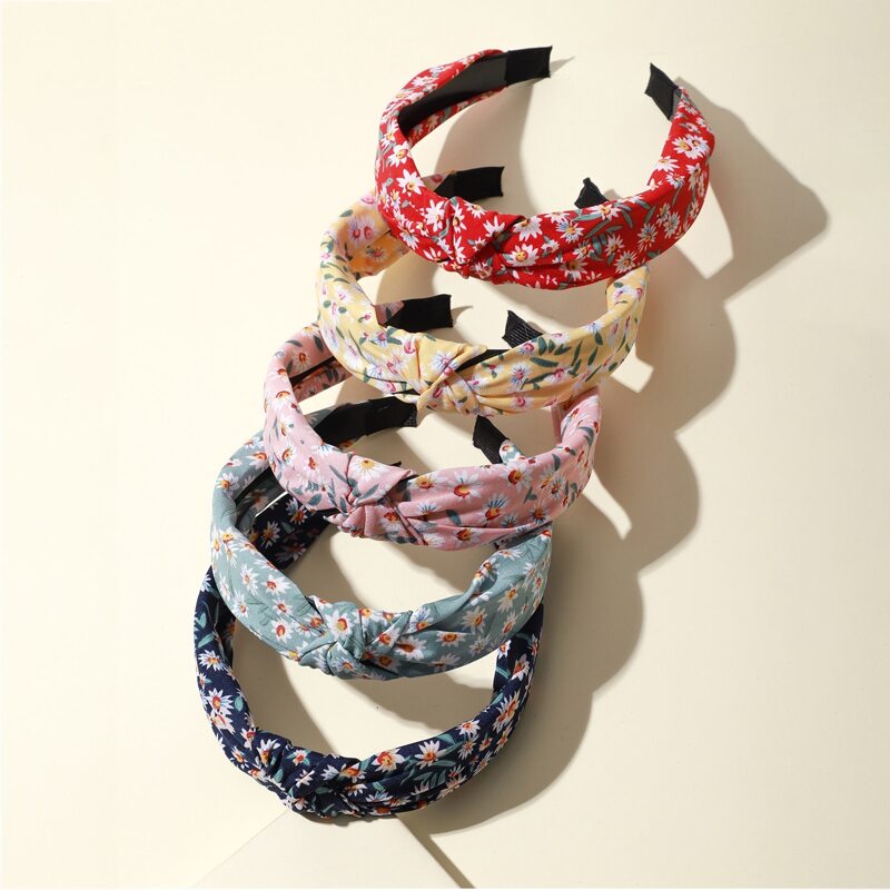 

5pcs Ditsy Floral Pattern Hair Hoop, Multicolor