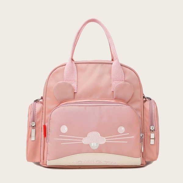 

Cartoon Mouse Design Backpack, Pink