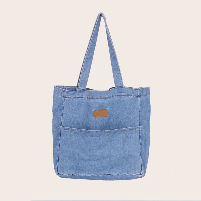 

Denim Tote Bag, Blue