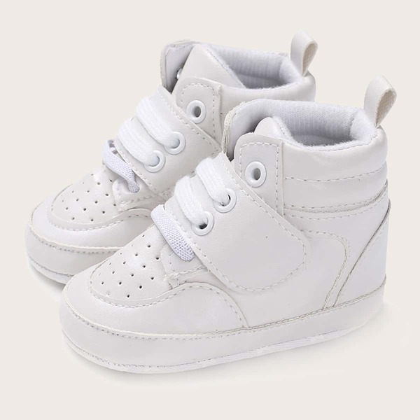 

Baby Boy Breathable High Top Sneakers, White