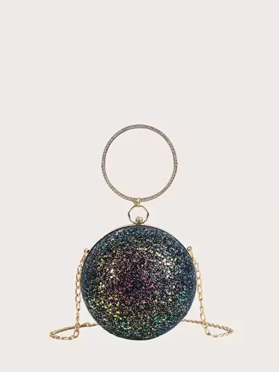 Glitter Round Ball Shaped Clutch Bag - 100 Mother's Day Gift Ideas