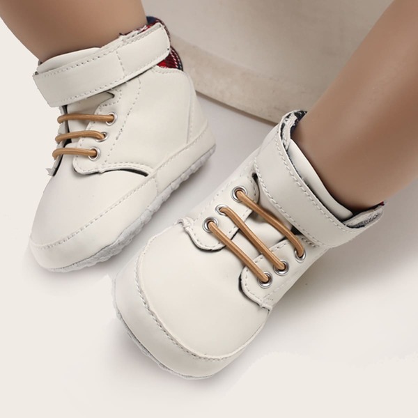 

Baby Boy Velcro Strap High Top Sneakers, White