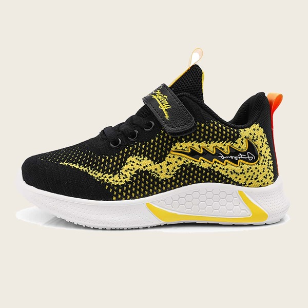 

Boys Colorblock Velcro Strap Sneakers, Yellow