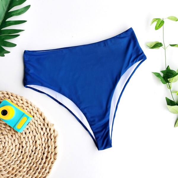 

High Waisted Bikini Panty, Blue
